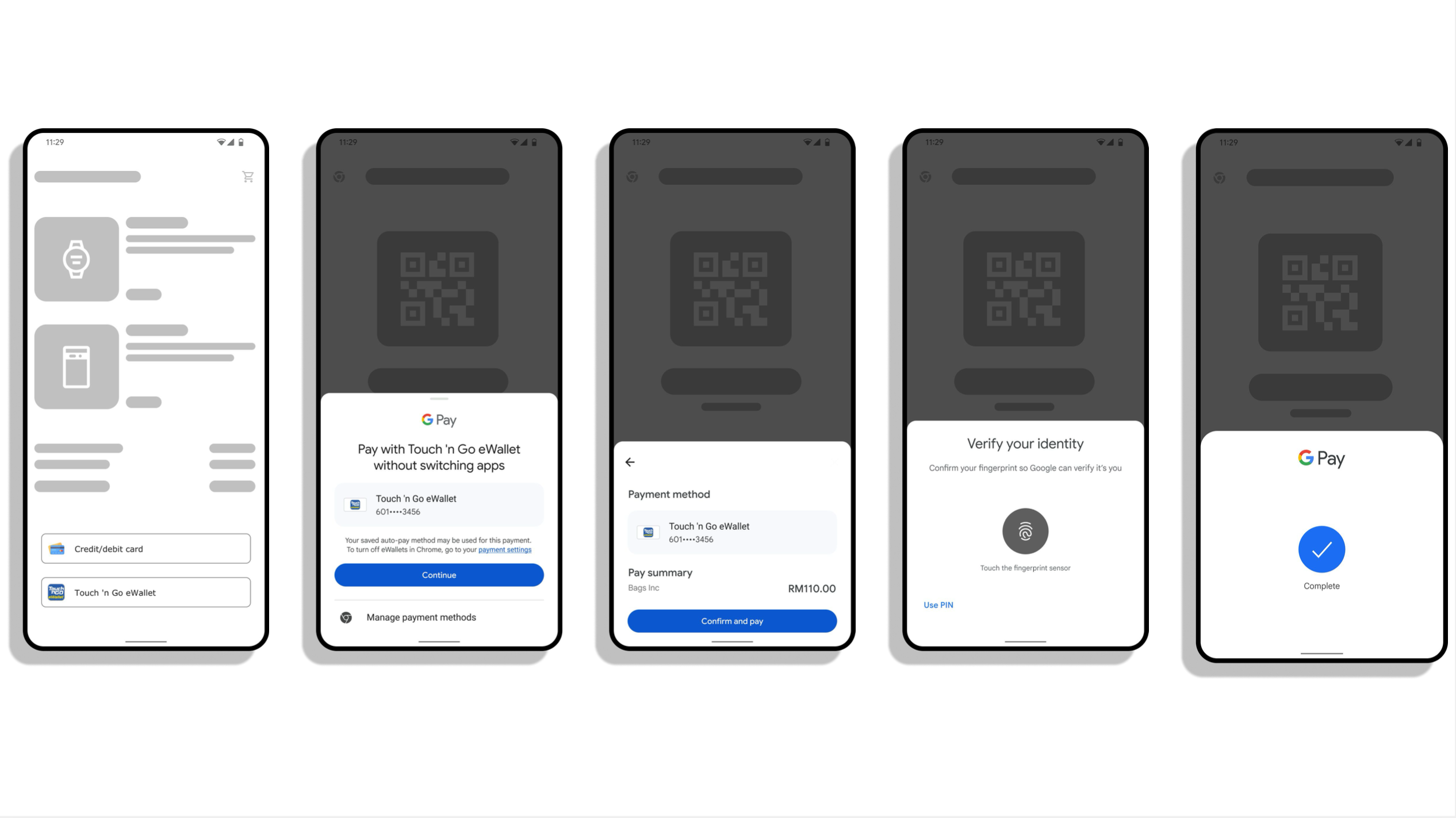 E Wallet payment flow
