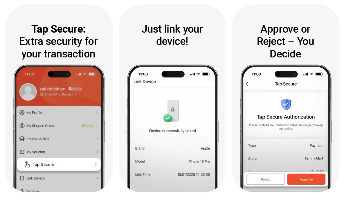 和银行一样!ShopeePay上线“Tap Secure”安全功能:付款前需手动确认交易! 2 Screenshot 2025 04 28 111948