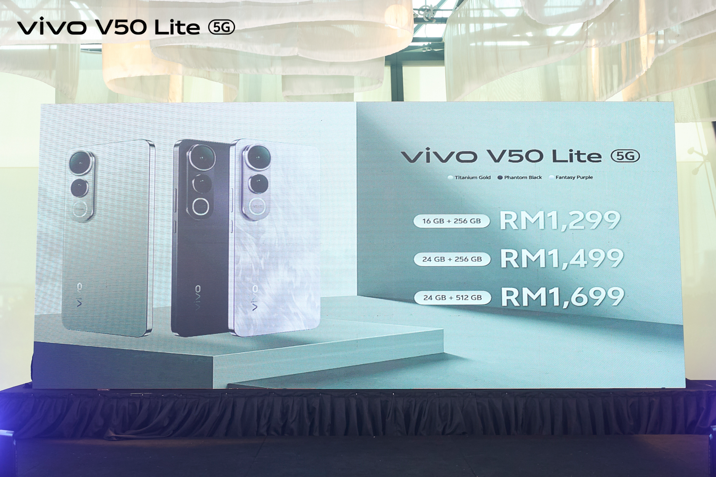 大马售价RM1299起!vivo V50 Lite 5G发布:6500mAh电池+90W闪充、50MP主摄、AI功能等! 17 vivo V50 Lite Launch Price Announcement 1