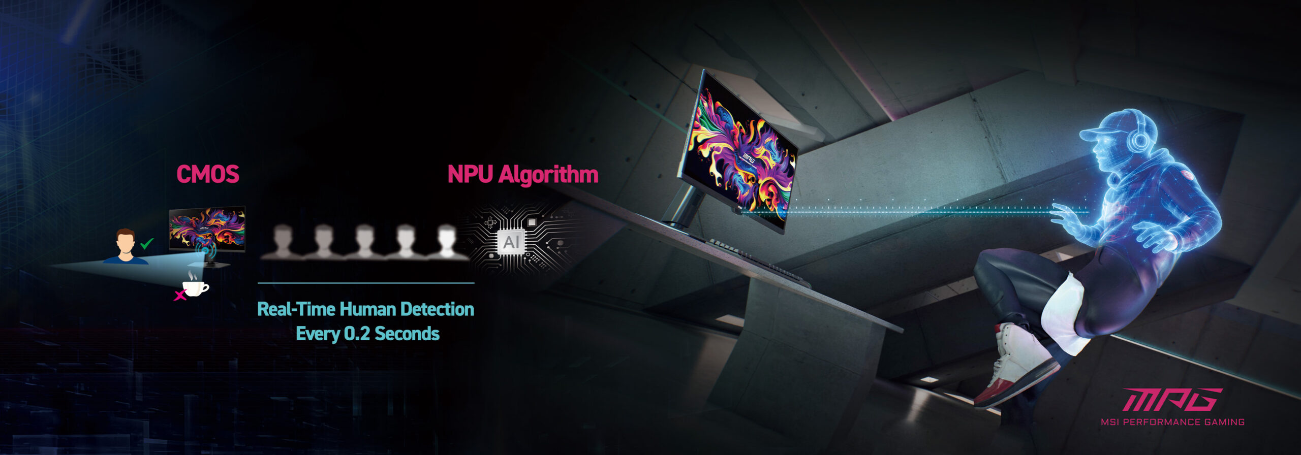 【COMPUTEX 2025】MSI发布新QD-OLED电竞显示器!500Hz高刷+AI感应,打游戏更爽了! 3 1b949771 COMPUTEX 2025 MNT Press Release 01 Sensor 1 scaled