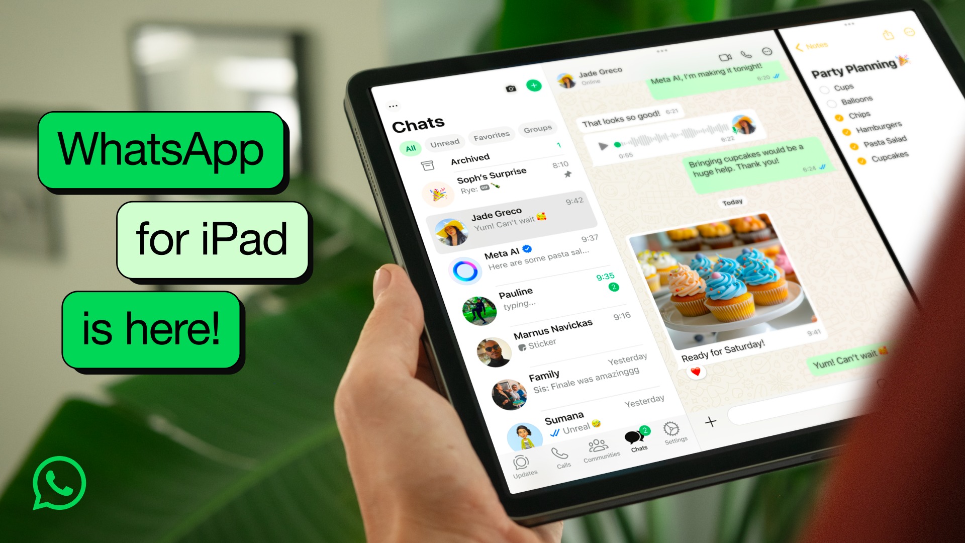 iPad版WhatsApp正式上线:完整适配屏幕、支持32人通话、Stage Manager等! 2 iPad版WhatsApp正式上线:完整适配屏幕、支持32人通话、Stage Manager等!
