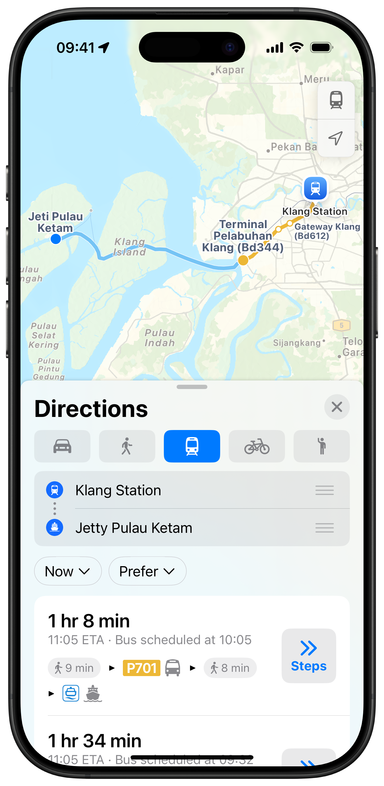 Apple Maps在大马推出公共交通路线:可查看巴士、地铁、渡轮路线! 2 Apple Maps在大马推出公共交通路线:可查看巴士、地铁、渡轮路线!
