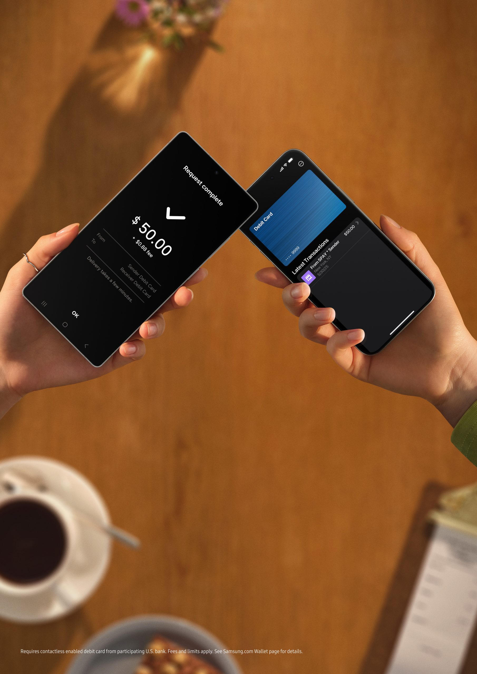 还钱更方便!Samsung Wallet 新增支持 “Tap to Transfer” 功能:两台手机碰一起就能给钱,美国优先上线! 2 Paradigm Wallet Tap to Transfer KV 1P no copy RGB scaled 1