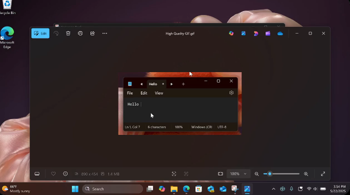 不用找第三方应用！Windows 11官方截图工具，将支持把屏幕画面录制成GIF！