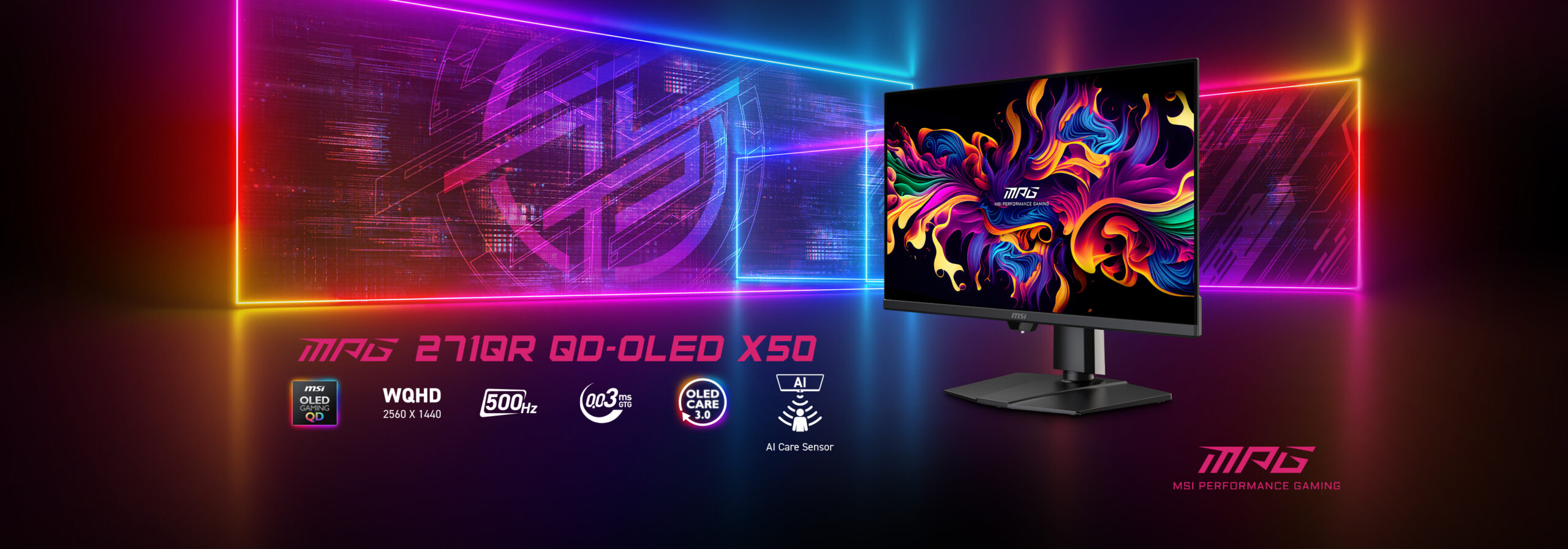 【COMPUTEX 2025】MSI发布新QD-OLED电竞显示器!500Hz高刷+AI感应,打游戏更爽了! 4 e89bc2c3 COMPUTEX 2025 MNT Press Release 02 MPG scaled