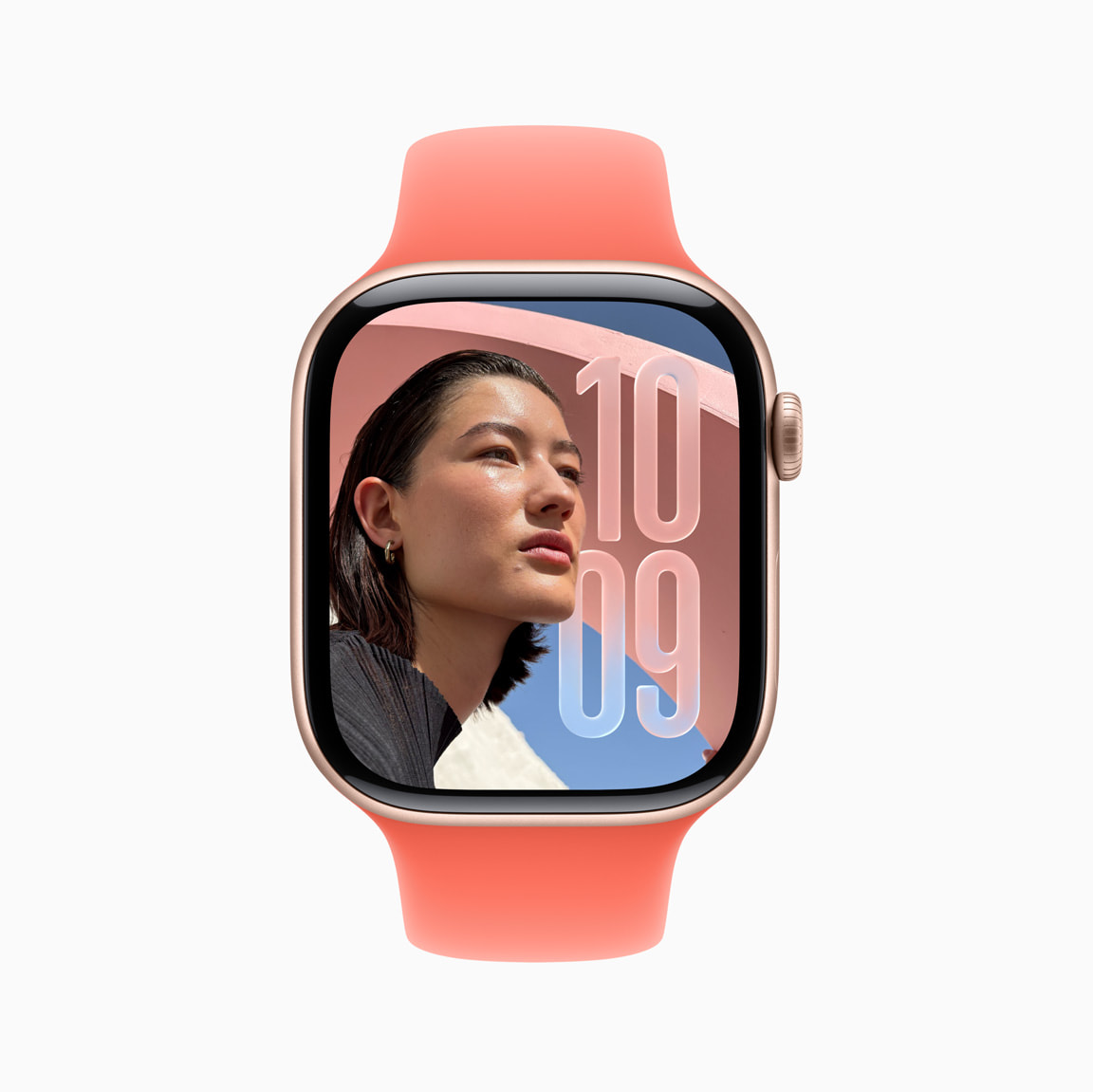 watchOS 26发布:Liquid Glass设计、Workout Buddy助练、手腕轻甩关通知、Notes App加入! 6 Apple WWDC25 watchOS 26 Photos Face Liquid Glass