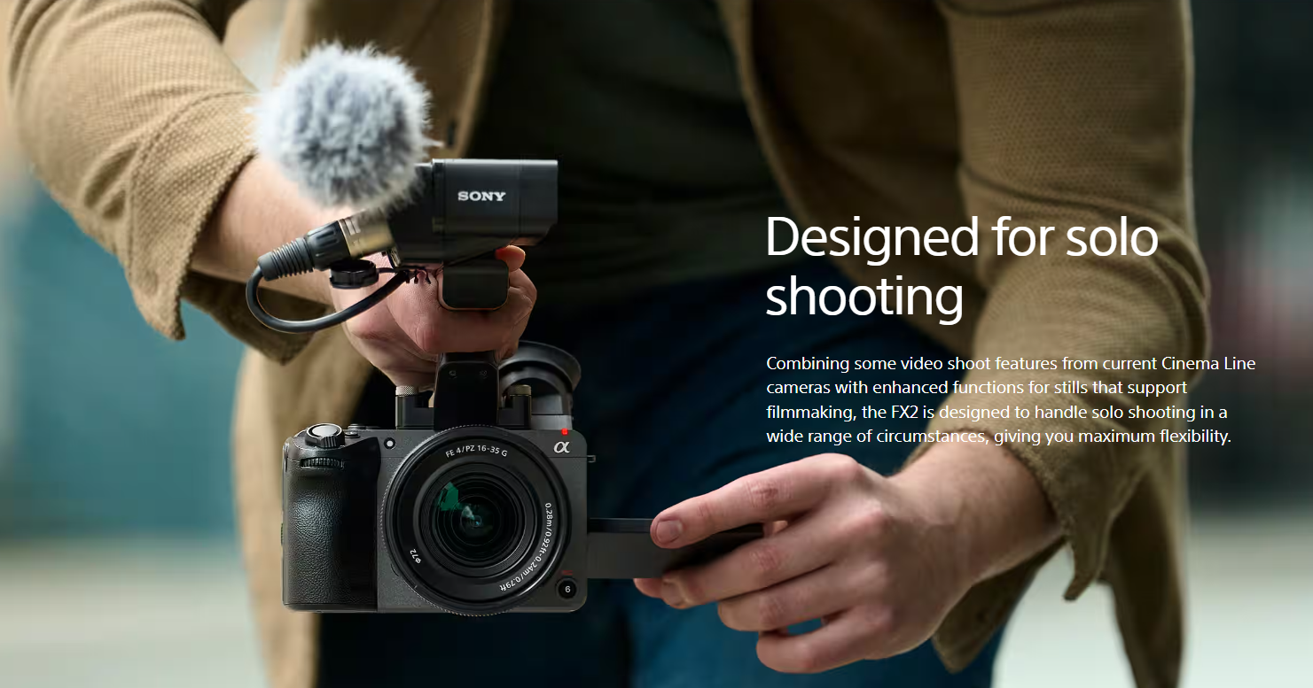 Sony ILME-FX2发布：专为小型电影团队而设，适合单手操作的简易Cinema Line家族成员
