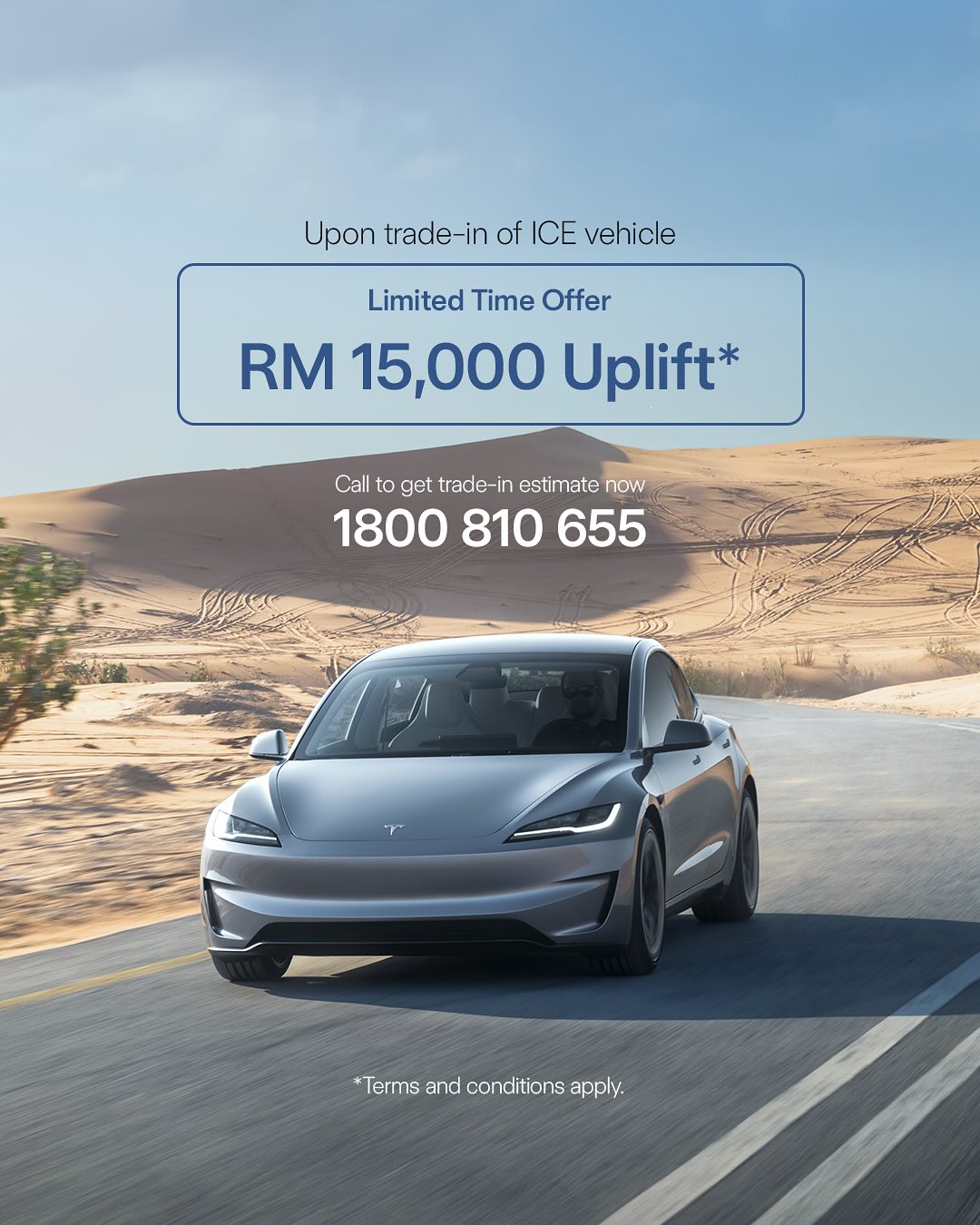 优惠回归!用内燃机车旧换新购入Tesla电车,可享RM15,000折扣、0%利率! 2 用内燃机车旧换新购入Tesla车,可享RM15,000折扣、0%利率优惠!