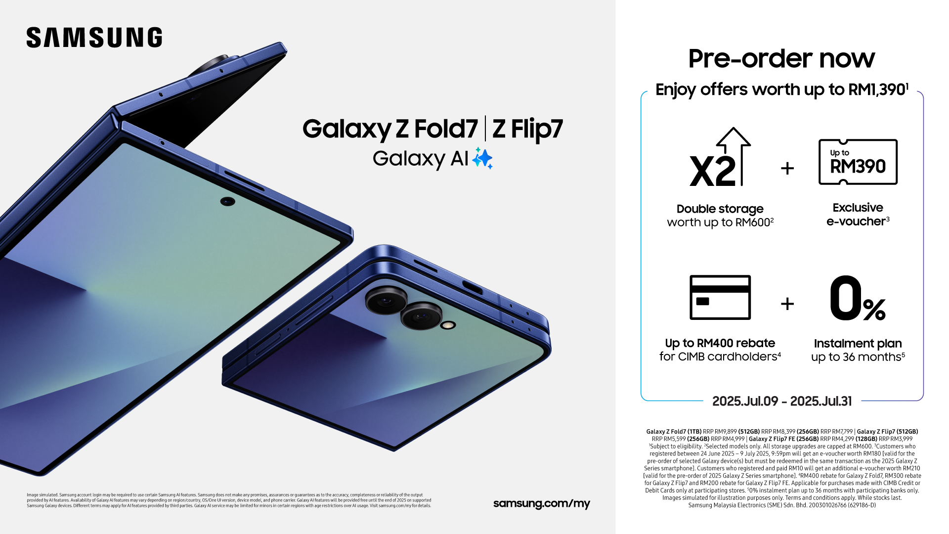 Samsung Galaxy Z Fold 7发布:厚度重量大砍一刀!骁龙8 Elite for Galaxy、2亿像素主摄,售RM7799 8 Picture1