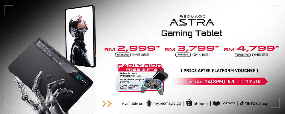 REDMAGIC Astra 电竞平板大马发布:8200mAh、80W快充、9寸OLED屏,RM2999起! 7 REDMAGIC Astra Gaming Tablet 5