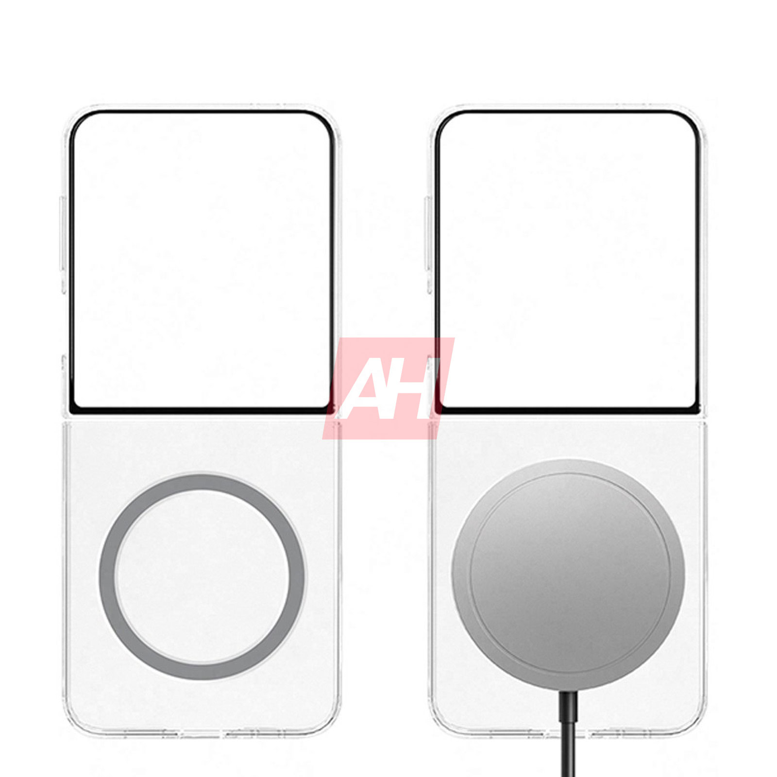 Samsung Galaxy Z Fold7 / Flip7 配件渲染图曝光!或新增碳钎维材质保护套! 11 Samsung Galaxy Z Flip 7 exclusive Clear Magnet Case Transparent 4