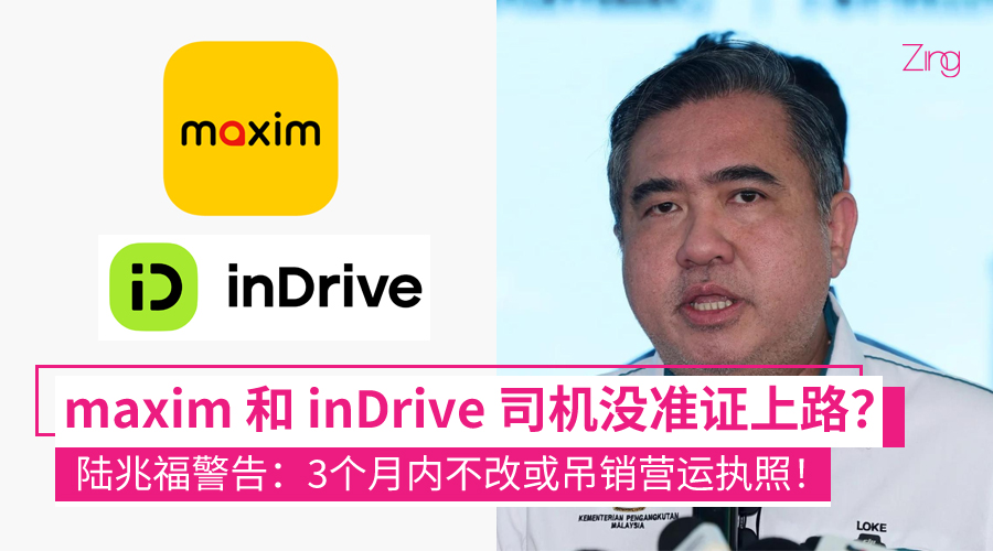 Maxim与InDrive违规营运　陆兆福：3个月如不改正或吊销营运执照