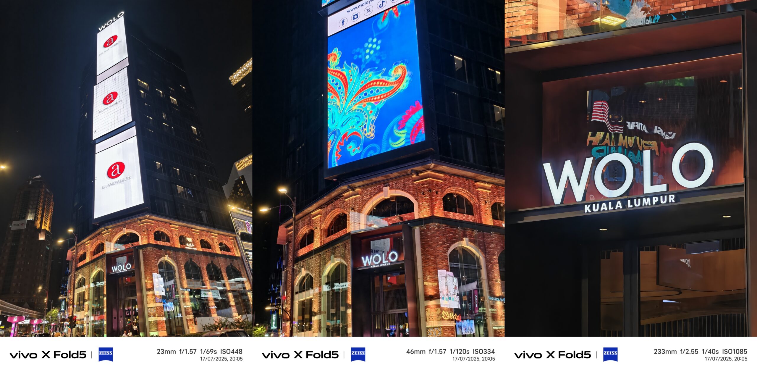 vivo X Fold5评测:轻薄、续航出色,工作台功能非常适合大忙人! 24 night zoom3 scaled