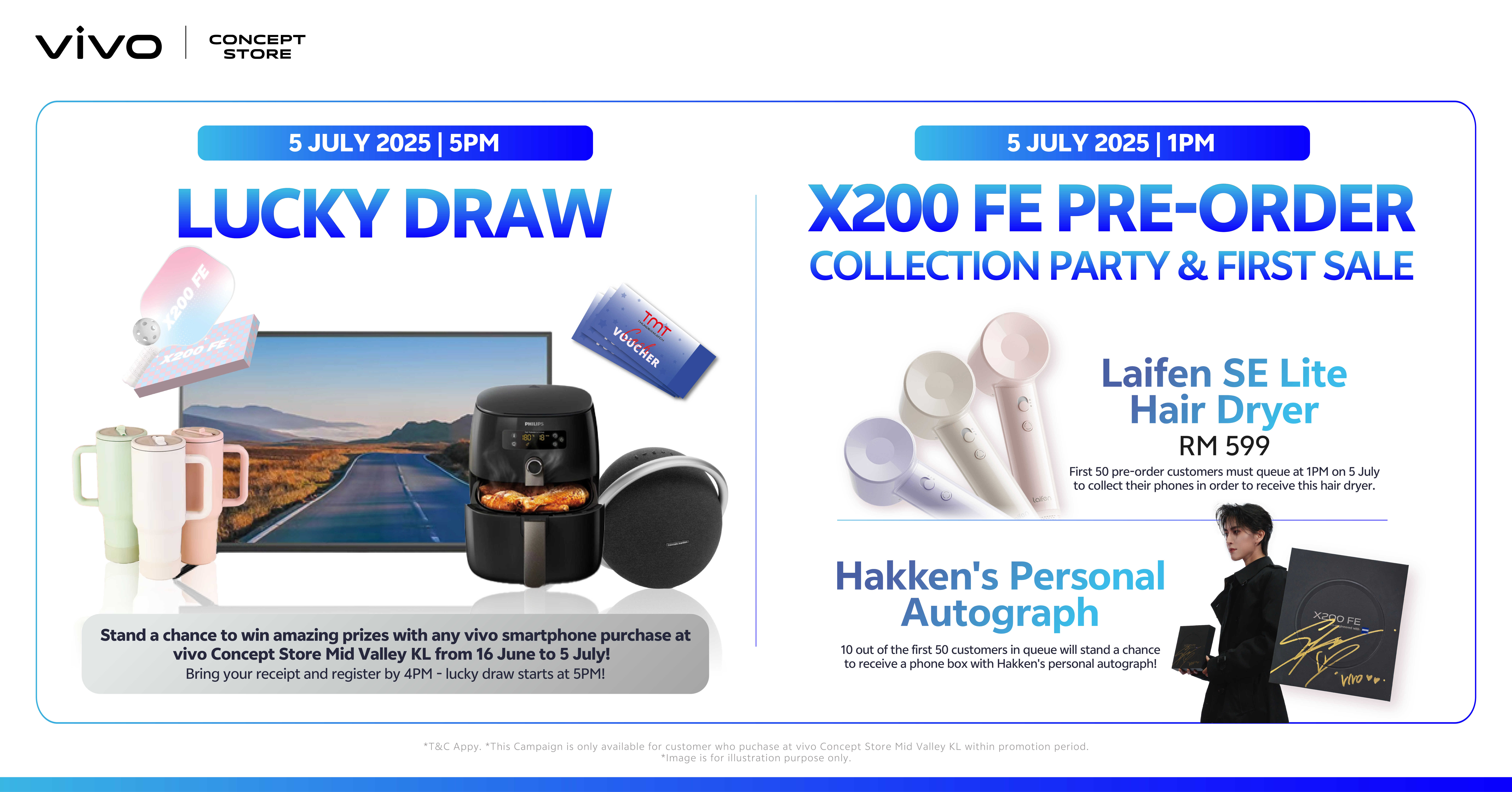 vivo Mid Valley KL概念店7月5日开张!预购X200 FE送礼总值高达RM1,856! 3 vivo Mid Valley Grand Opening Event KSP 1